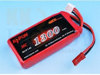 [BT168]【JSTコネクター付】 K6 7.4V 1300mA 35C-70C //59A6A