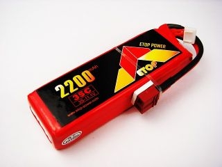 [ET3S2200-35C-T]LiPo3S-2200mAh(35C)Ｔ型コネクター