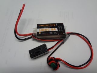 [6S5A]【メーカー欠品中】REDCON 小型軽量　UBEC/5A スイッチ付