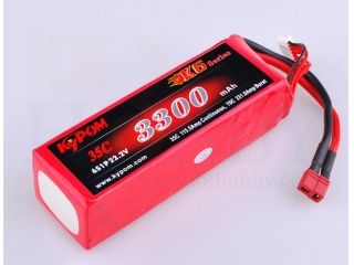 [KK633]リポバッテリー KYPOM K6 22.2V 3300mA 35C-70C //59A9A