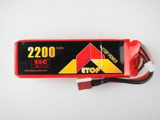 [ET3S2200-45C-T]LiPo3S-2200mAh(45C)Ｔ型コネクター