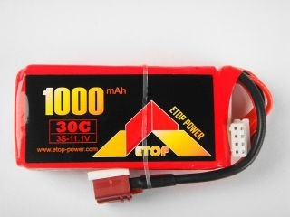 [ET3S1000-30C-T]【メーカー欠品中】LiPo3S-1000mAh(30C)Ｔ型コネクター