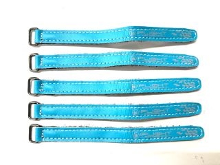 [IF-10130SB]10x130mm Microfiber PU Battery Straps SkyBlue 5pcs【在庫限りで販売終了】