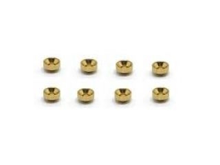 [SGE-119G]アルミボス付皿ワッシャー (サーボ用) ゴールド (8個入)