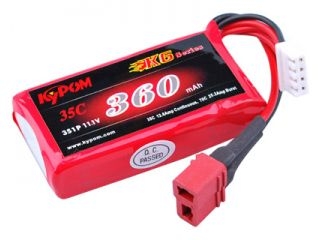 [LB19220]KP K6 11.1V360mAh 35C (KT360/35-3S)