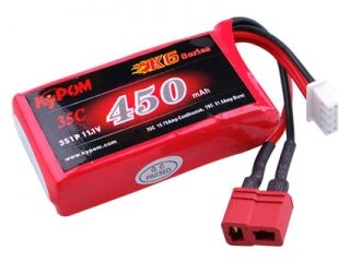 [LB19222]【メーカー欠品中】KP K6 11.1V450mAh 35C (KT450/35-3S)