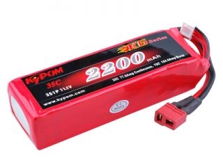 [LB19227]【メーカー欠品中】KP K6 11.1V2200mAh 35C (KT2200/35-3S)