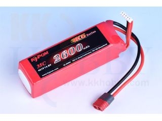 [LB19229]【メーカー欠品中】KP K6 14.8V2600mAh 35C (KT2600/35-4S)