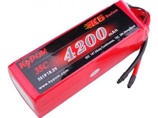 [LB19235]【メーカー欠品中】KP K6 18.5V4200mAh 35C (KT4200/35-5S)