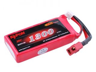 [LB19281]KP K6 7.4V1300mAh 35C (KT1300/35-2S)