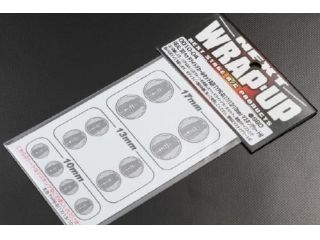 [0010-04]REAL 3D ヘッドライトデカールセット丸目TYPE-B(17/13/10mm) マスキングシート付