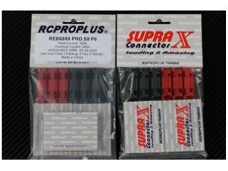 [RCP-REB8806PROS8P6]【メーカー欠品中】2色四角型ホルダー付き・8mmコネクターセット(オスメス各6個)