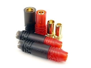 [RCP-REB6808BSP10-BATT]2色丸型ホルダー付きバッテリー用・6mmコネクターセット(オスメス各10個)