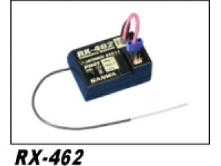 [107A41091A]RX-462受信機【2.4G-FHSS4/バッテリー電圧検出端子付】
