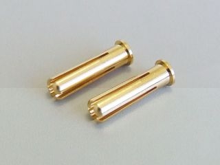 [B391b]【メーカー欠品中】4.0mmゴールド薄型先割れオス：2個入