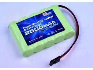 [KK16A7A]KKHOBBY 受信機用NiMH（ニッケル水素） 6.0V 2500mAh